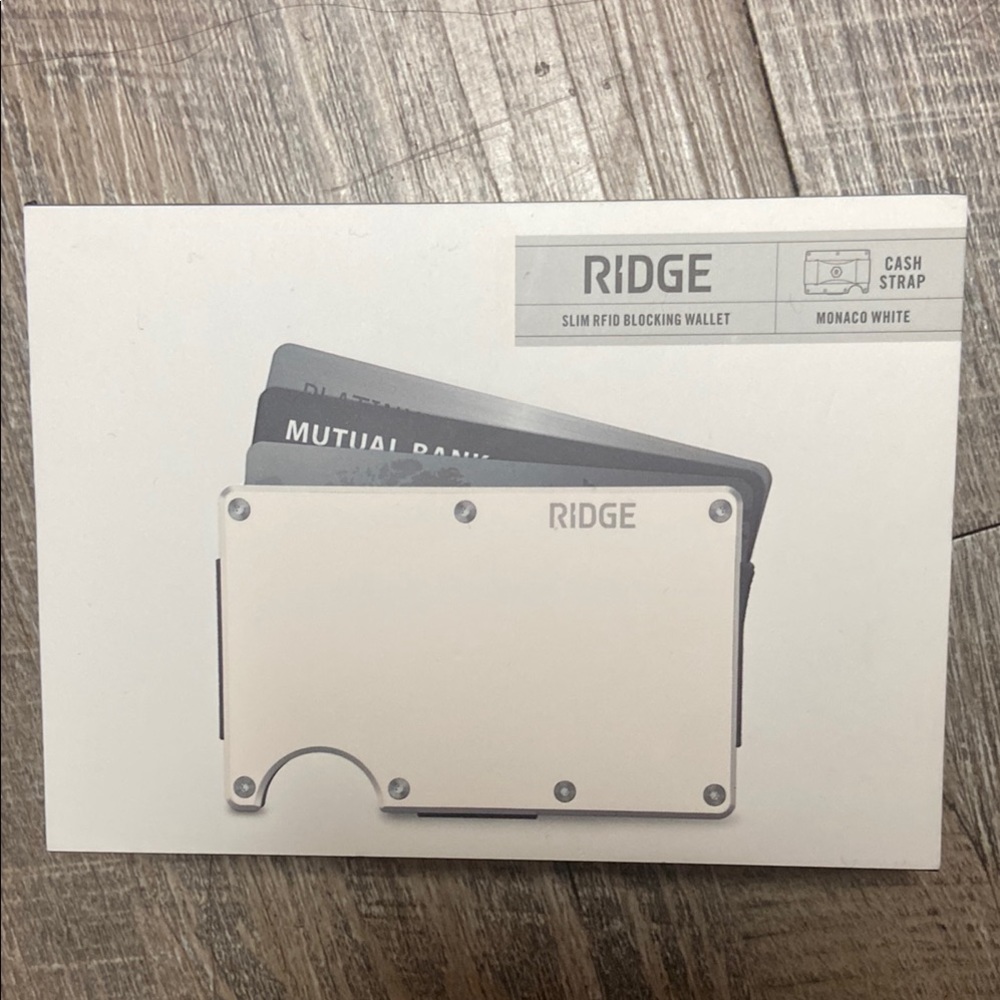 Custom BITCOIN Monaco White Slim RFID Blocking Wallet